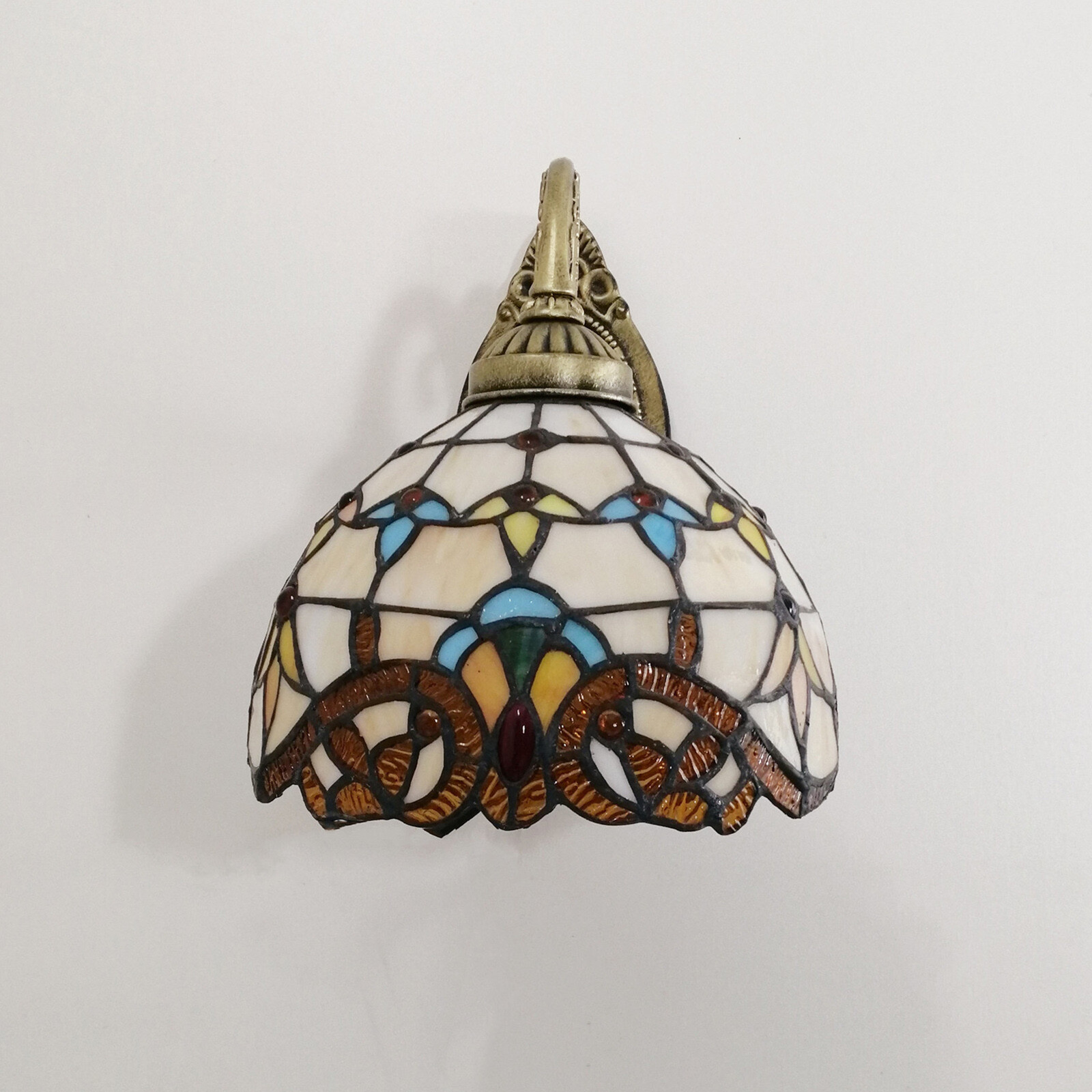 Tiffany Style Wall Sconce Stained Glass Light Art Deco Fixture Wall Mount Lamp