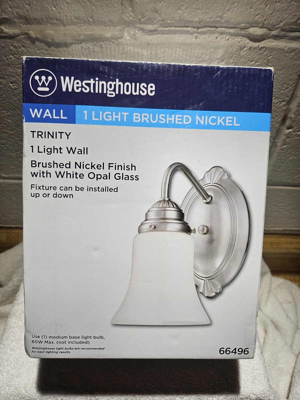 Westinghouse 4 in. Brushed Nickel Single Light Wall Bracket