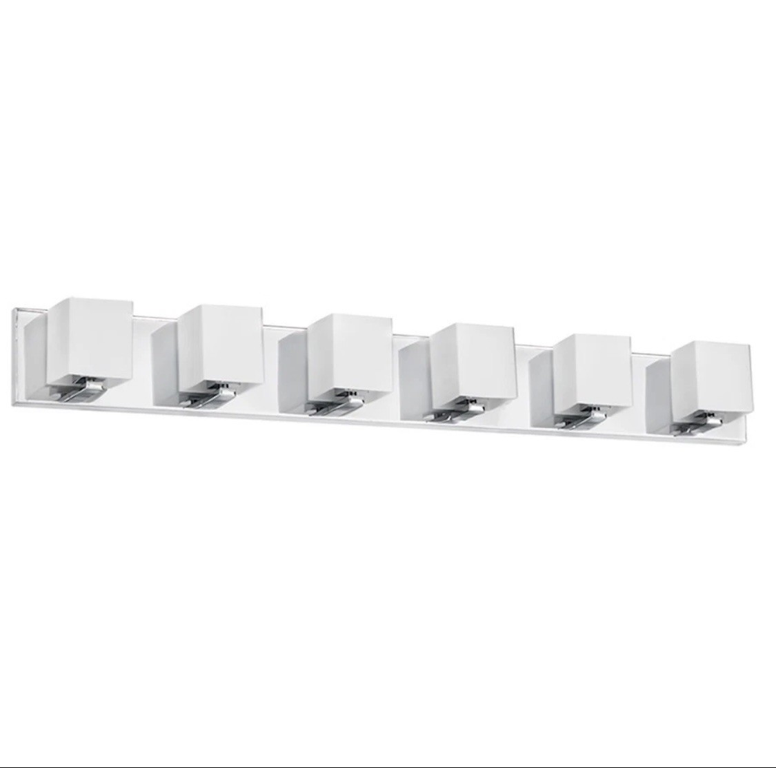 Dainolite V1230-6W Verona 6 Light 36″W Bathroom Vanity Light – Chrome