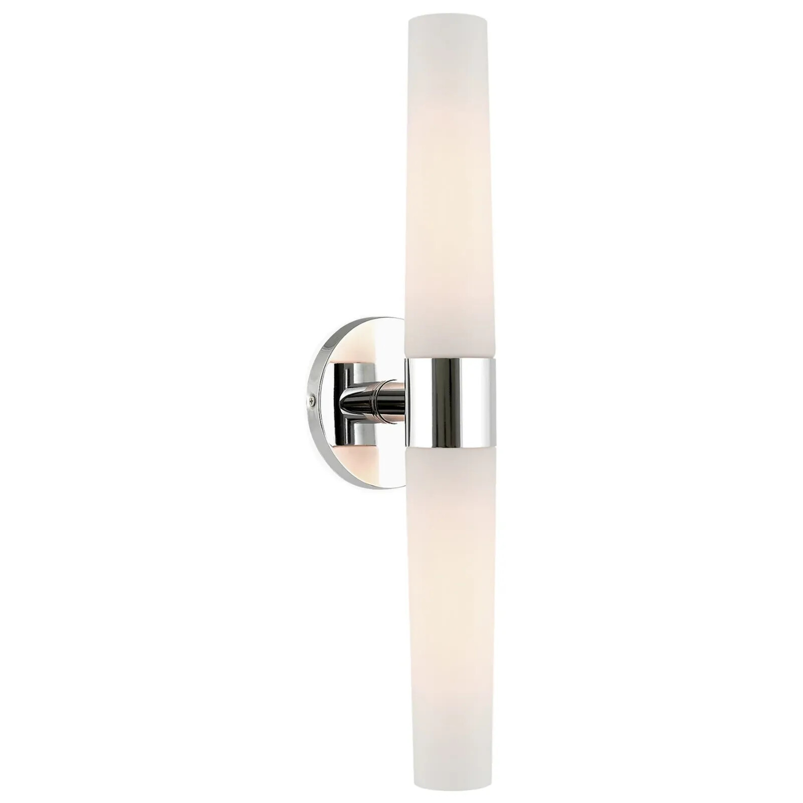 Kira Home Duo 21″ Modern Wall Sconce with Frosted Opal Glass Shades, for Bathroo
