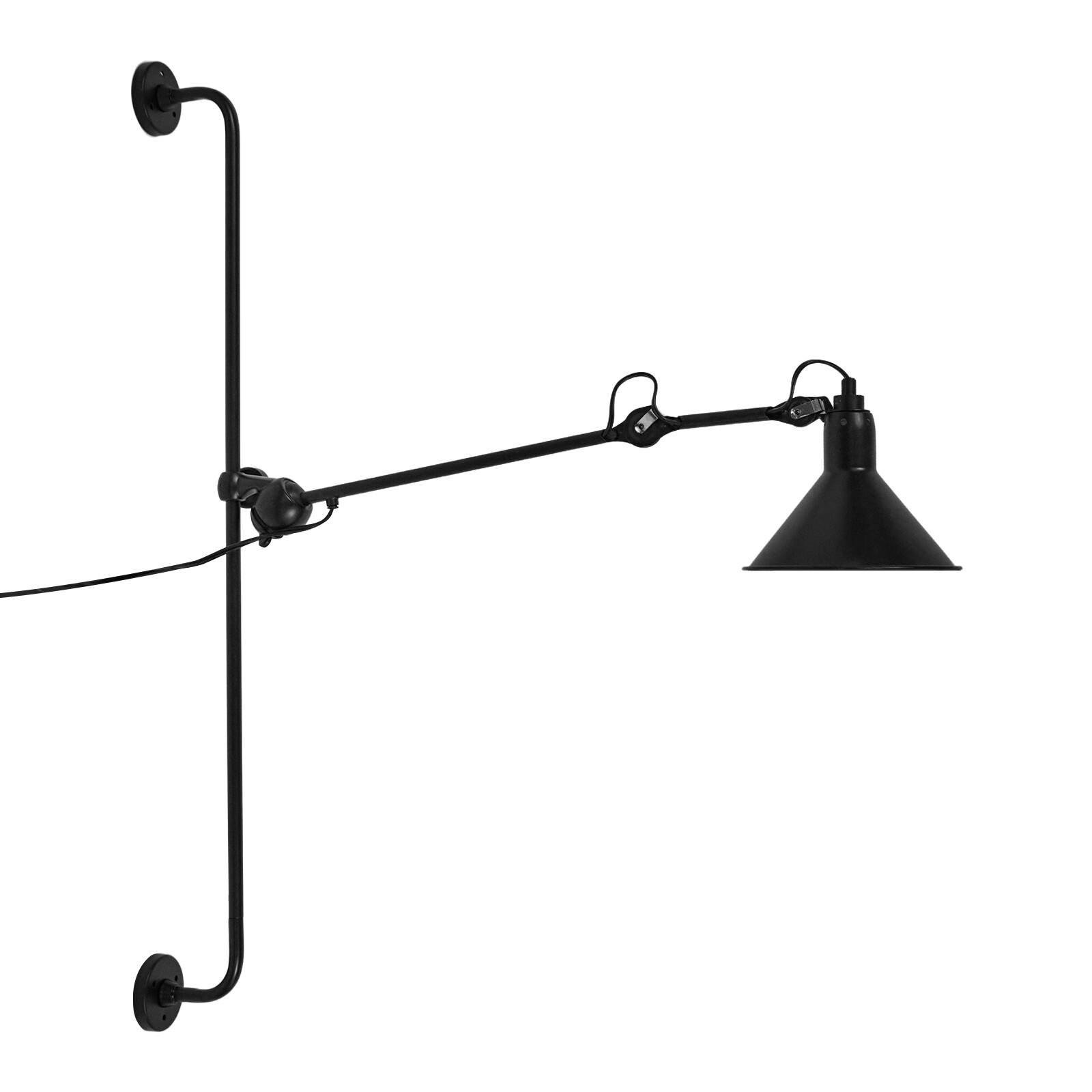 360° Adjustable Swing Long Arm Wall Sconce Lamp Bedroom Bedside Lighting Fixture