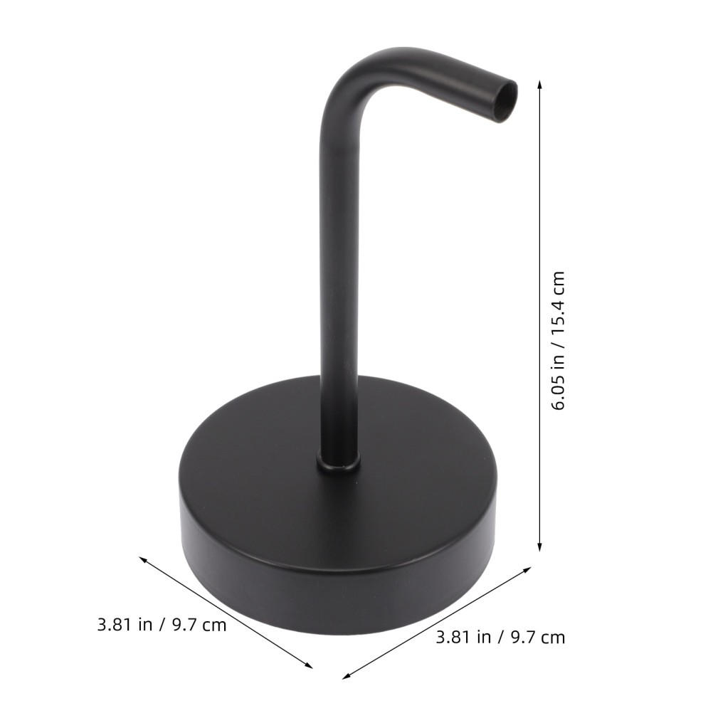 2Pcs Black Metal Lamp Bases for DIY Wall Light Fixture and Lampshade Holders