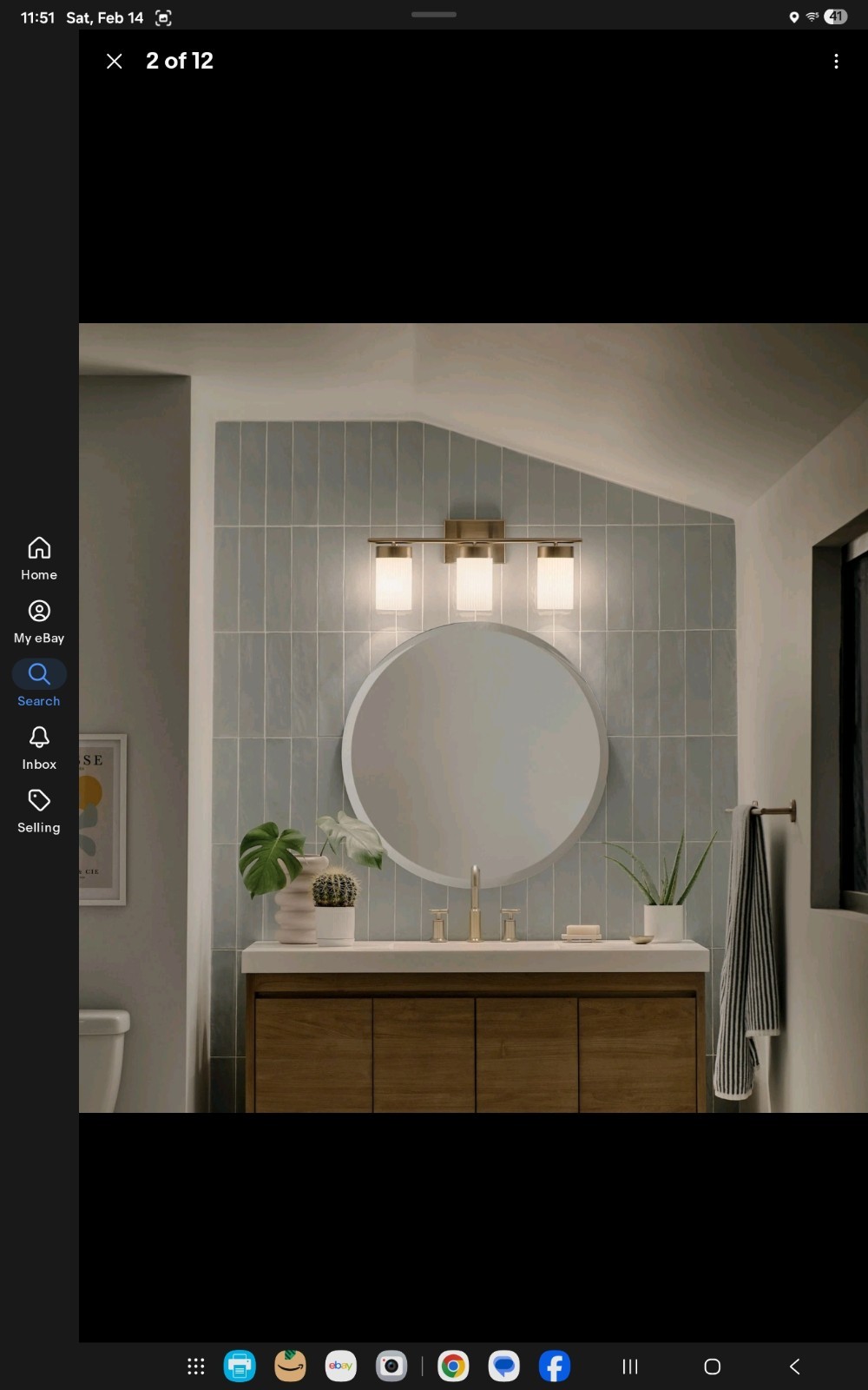 Kichler 55112 Ciona 3 Light 24″W Bathroom Vanity Light – Nickel
