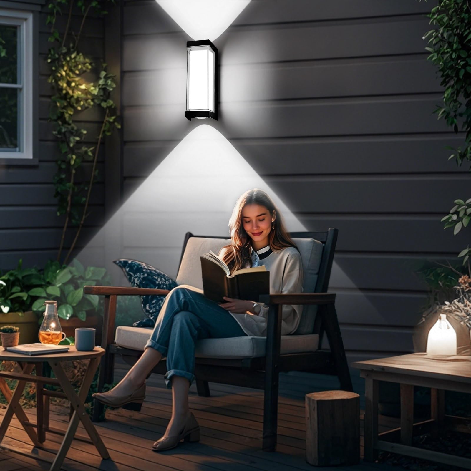 LED Exterior Lighting Fixtures, 24W IP65 Waterproof Outdoor Wall Sconce, 3000…