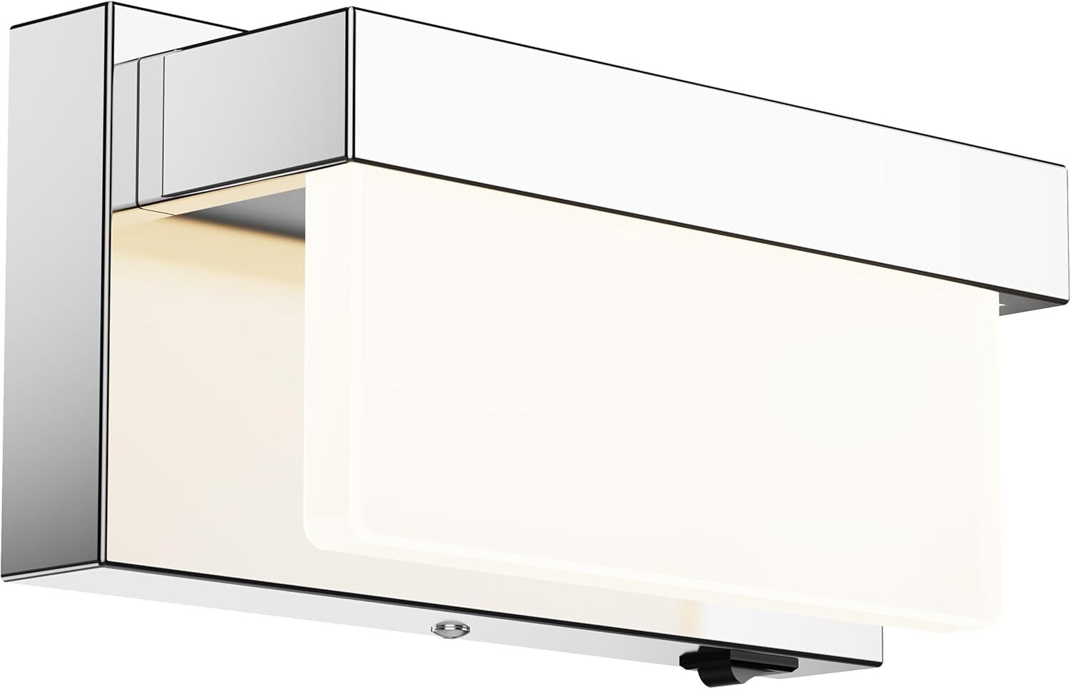 Wall Sconce Chrome Light with On/Off Switch 8 inch LED Lamp