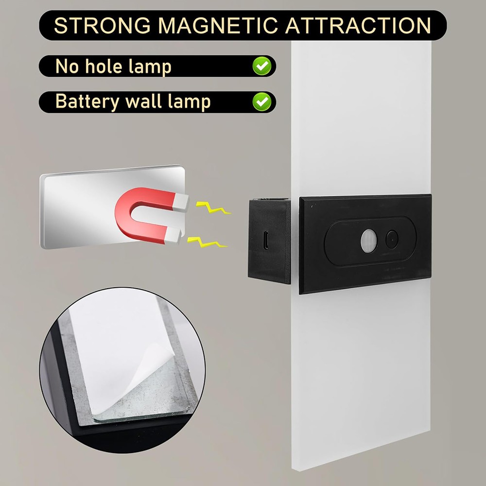 2/4PKS Modern LED Wall Light Motion Sensor Indoor Fixture Up Down Sconce Lamp US