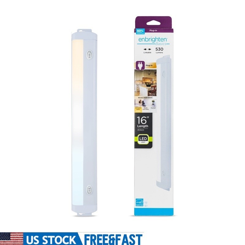 Dimmable LED Under Cabinet Light Linkable 530 Lumens Energy Efficient Fixture US