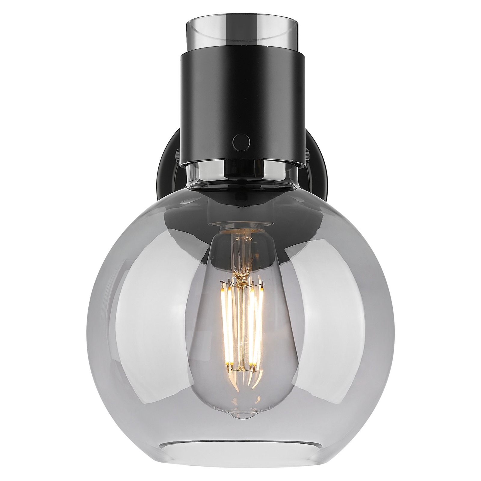 Innovations Lighting 464-1W-G464B-7SM Lawton Sphere 9″ Tall – Black