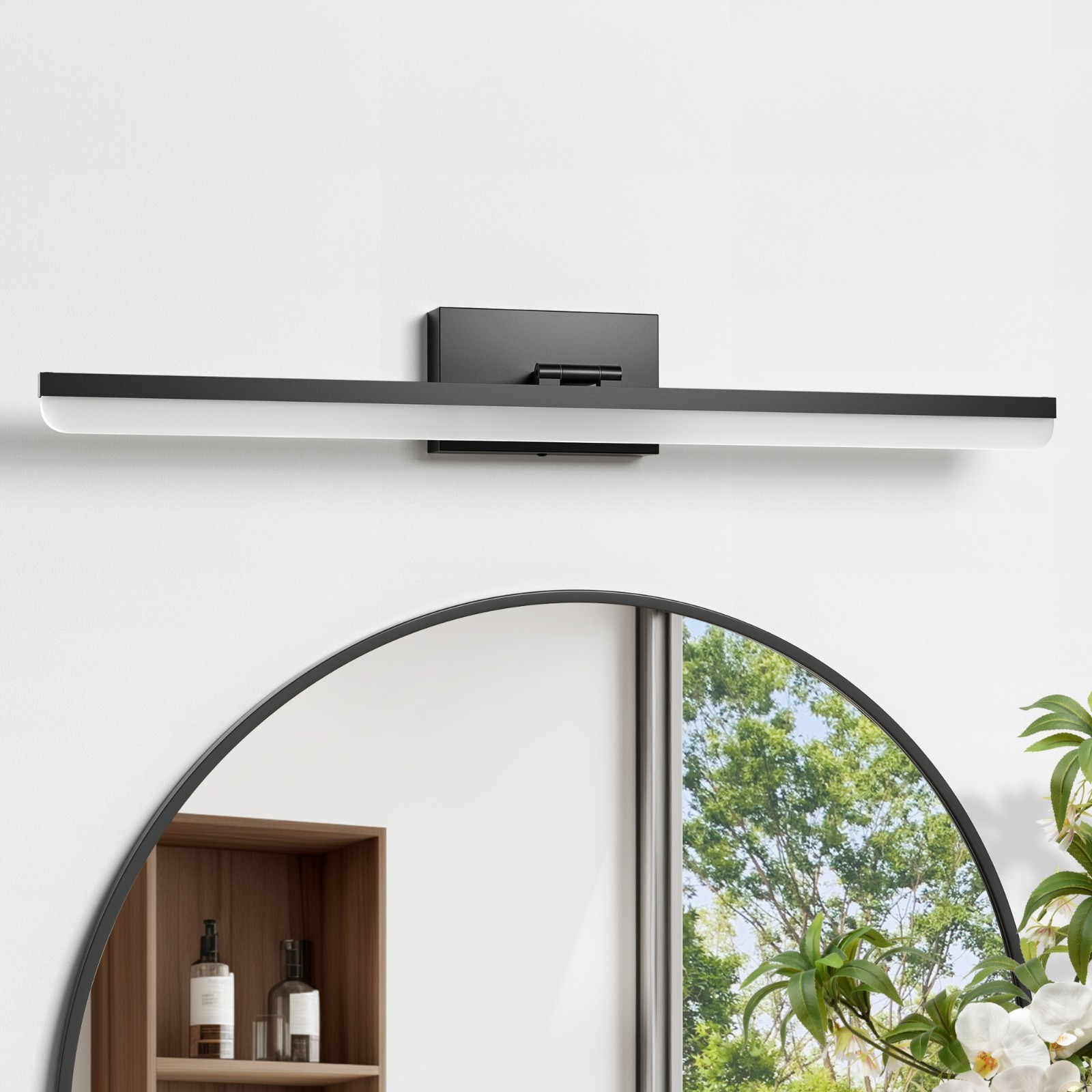 EDISHINE 43″ Dimmable LED Vanity Light, 3 Color Temperatures, 180° Adjustable