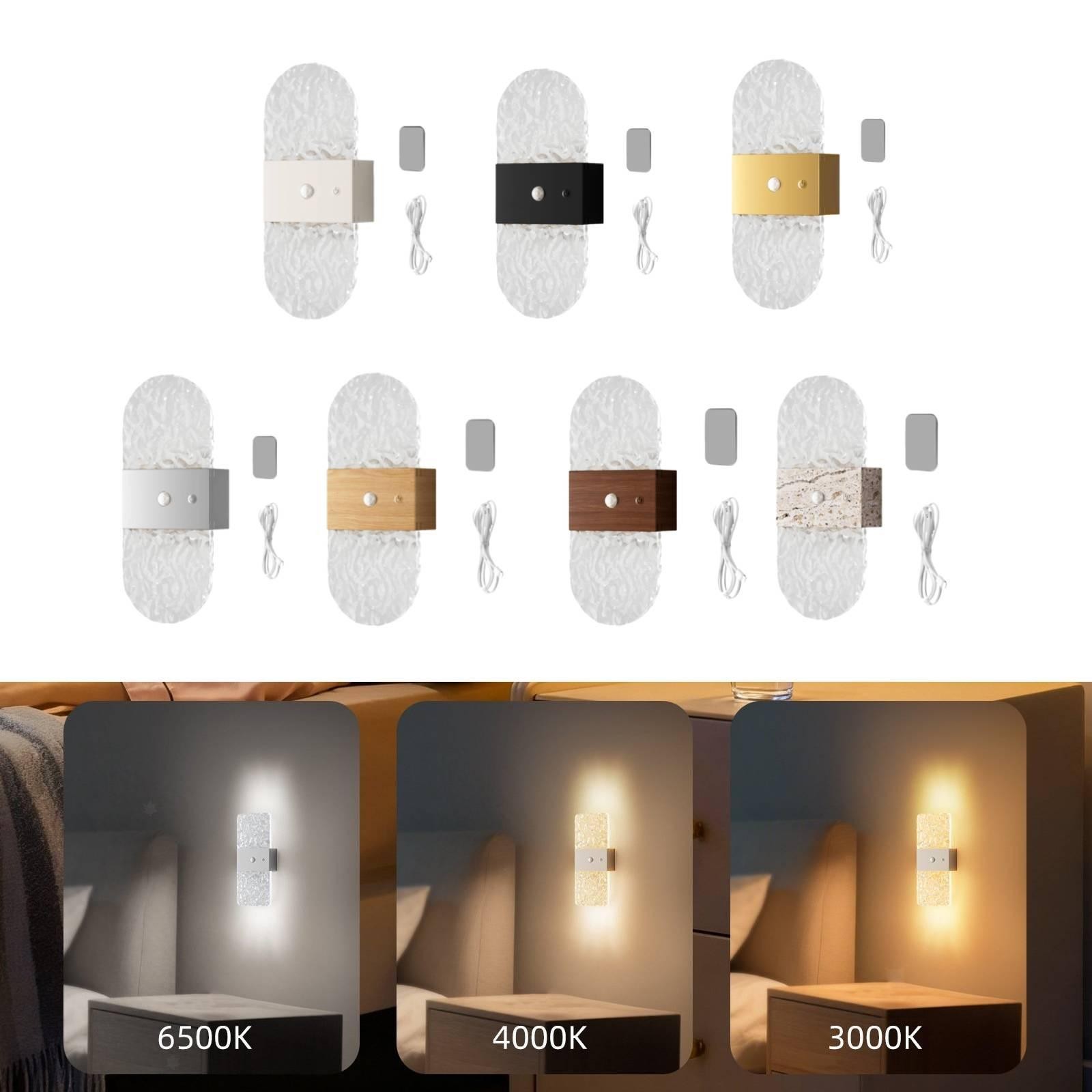 Modern Wall Sconce Cordless Lighting Fixture for Kitchen Corridor Staircase