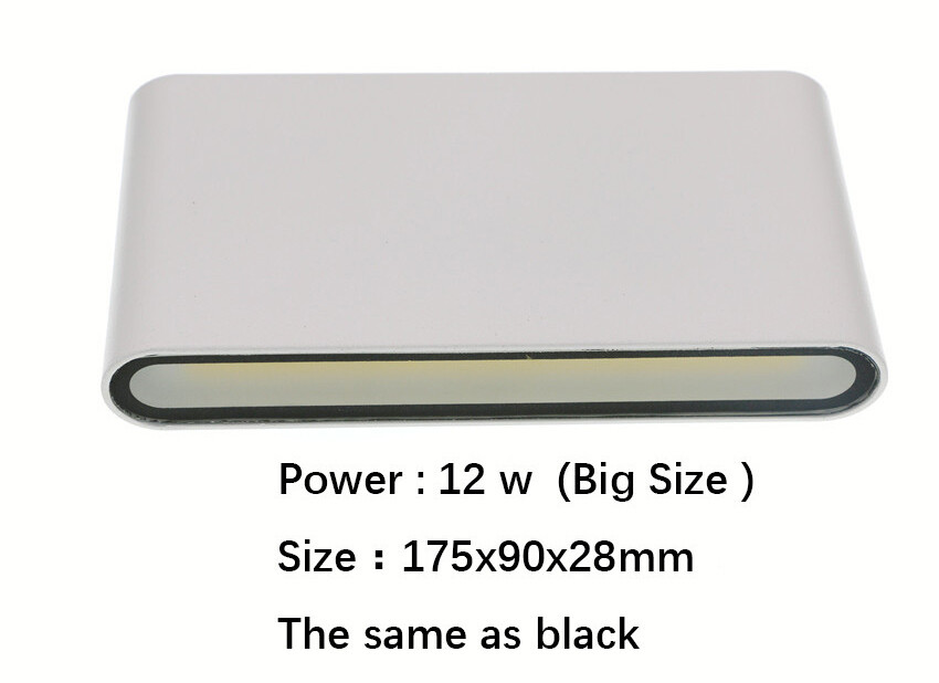 1/10x COB 6W 12W LED Wall Light Up Down Sconce Lamp Light Fixture Indoor Outdoor