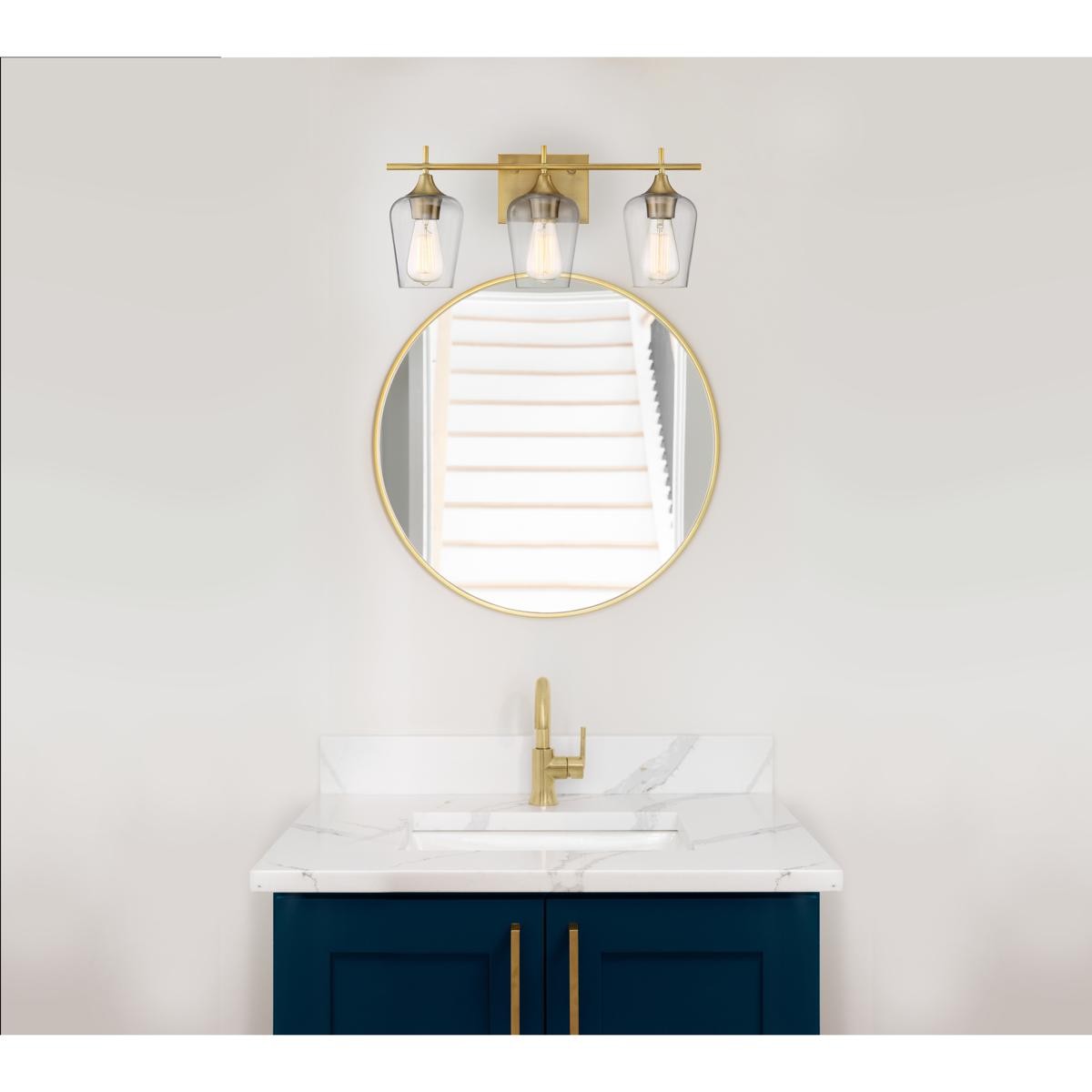 Savoy House Lighting 8-4030-3-322 Octave Bathroom Vanity Light Warm Brass