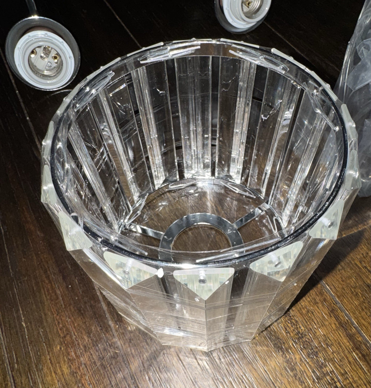 Avenlur 29.5 in. 4-Light Chrome Crystal Dimmable with Crystal Shades