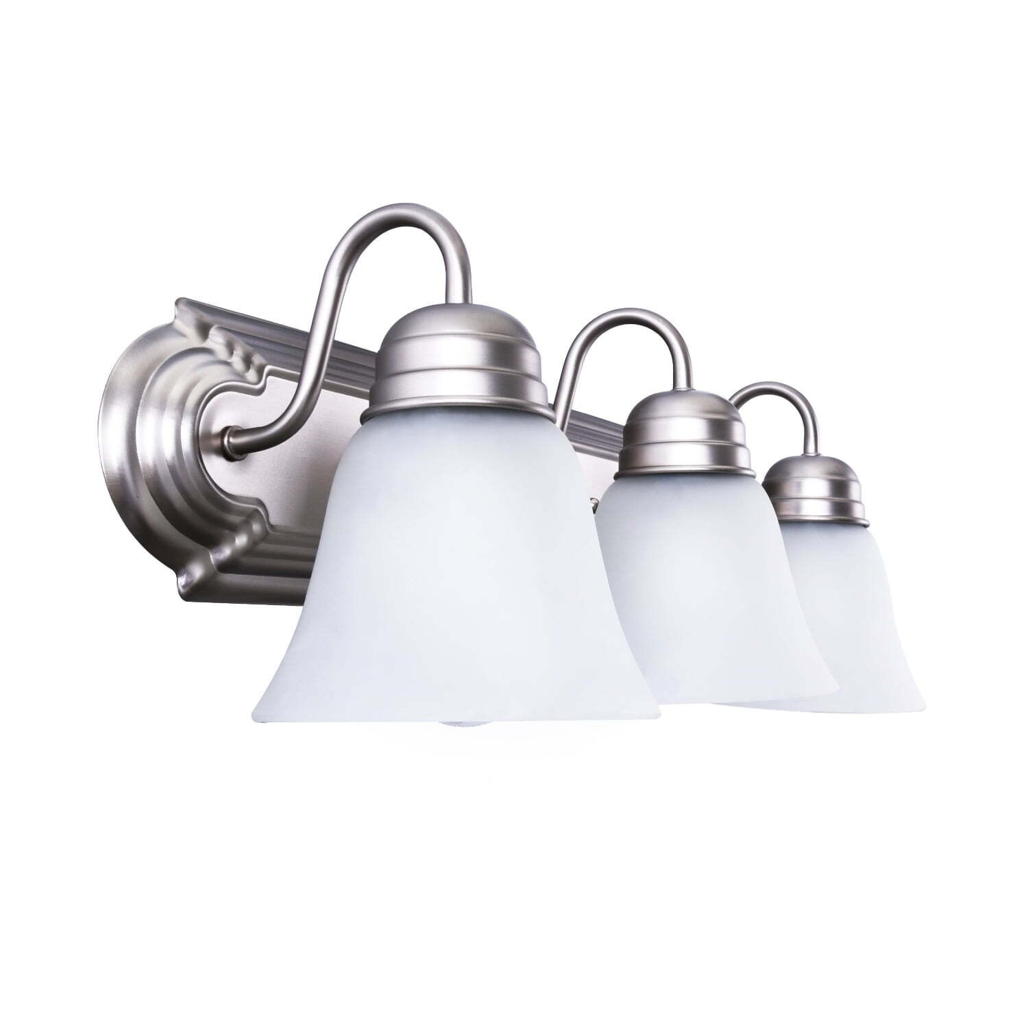 20″ Traditional 3-Head Vanity Lights Glass Shades A19 Bulbs Not Included New