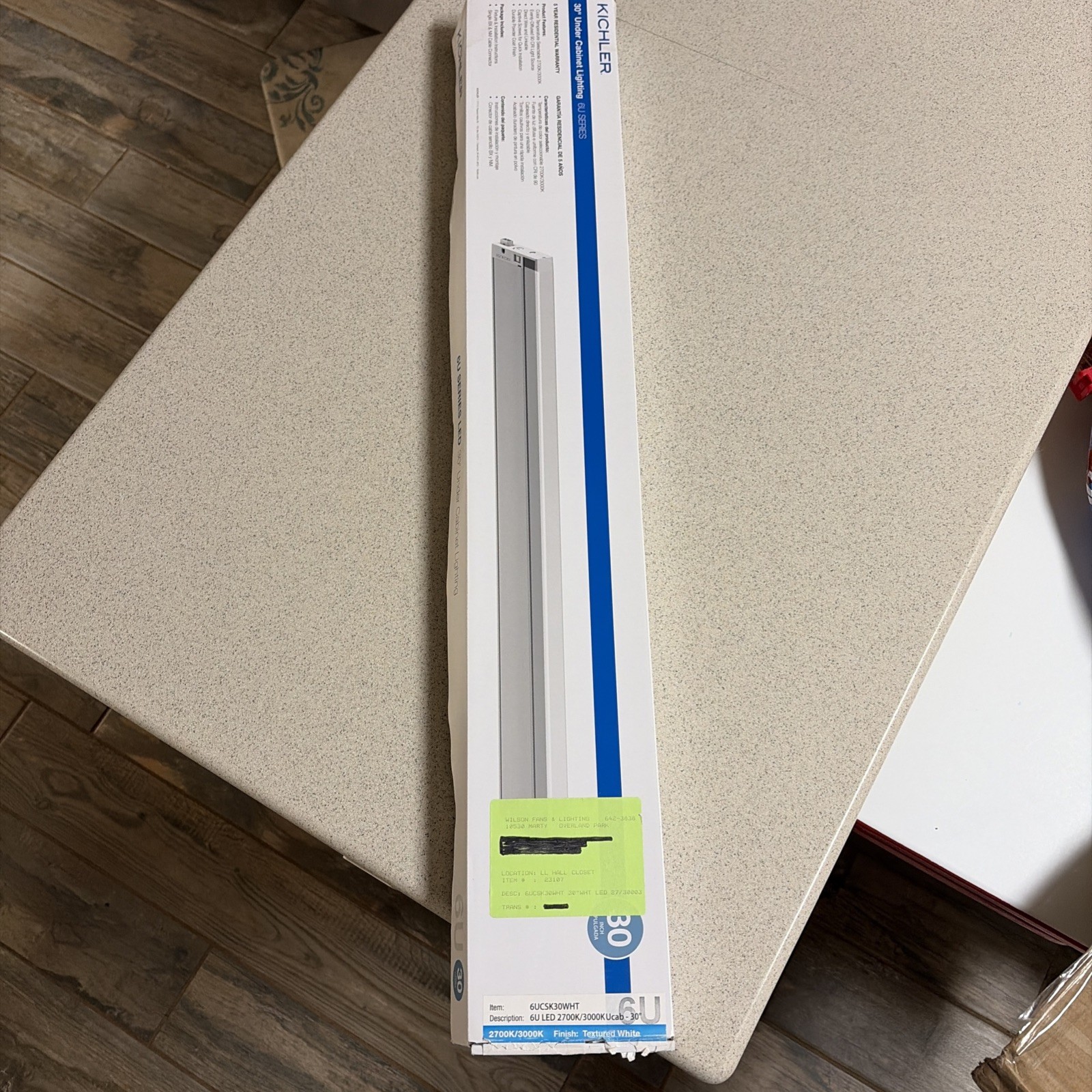 Kichler Under Cabinet Lighting 6u Series Led 2700K/3000K 30in