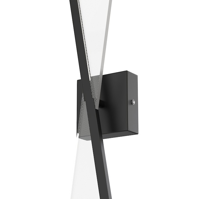 2-PACK YANSUN 24″ 1-Light Black Wireless Wall Sconce Cool White 6000K Lighting