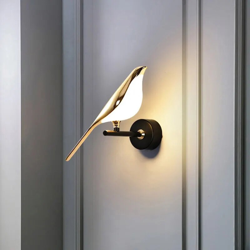 LED Wall Lamp Light Indoor Bird Bedside Bedroom Living Room Wall Lighting