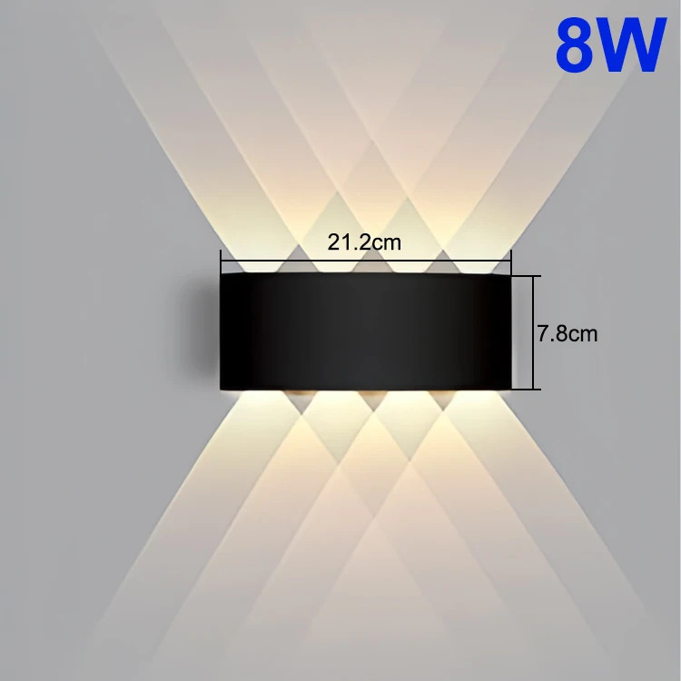 Up and Down LED Wall Lamp Waterproof Interior Wall Light For Bedroom Living Room