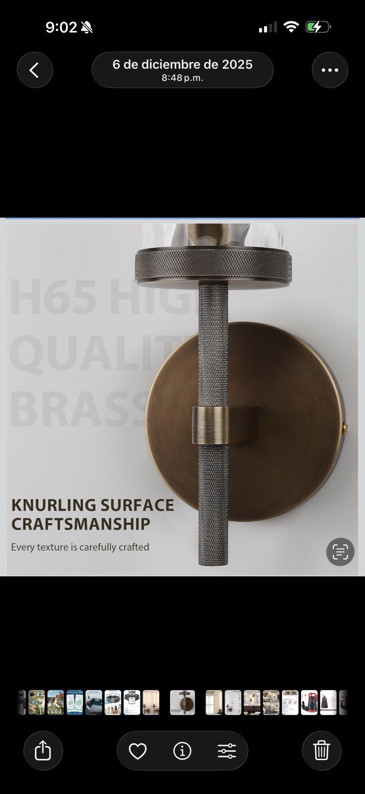 Brass Modern Wall Sconce Bronze Cylinder Glass Shade Dimmable E26 T10 19.57in