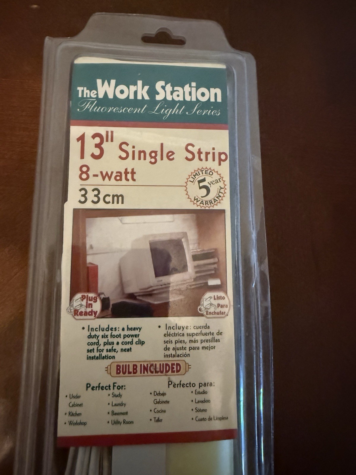 Vtg American Power Products Work Station Fluorescent Under Cabinet Light 13″ NOS