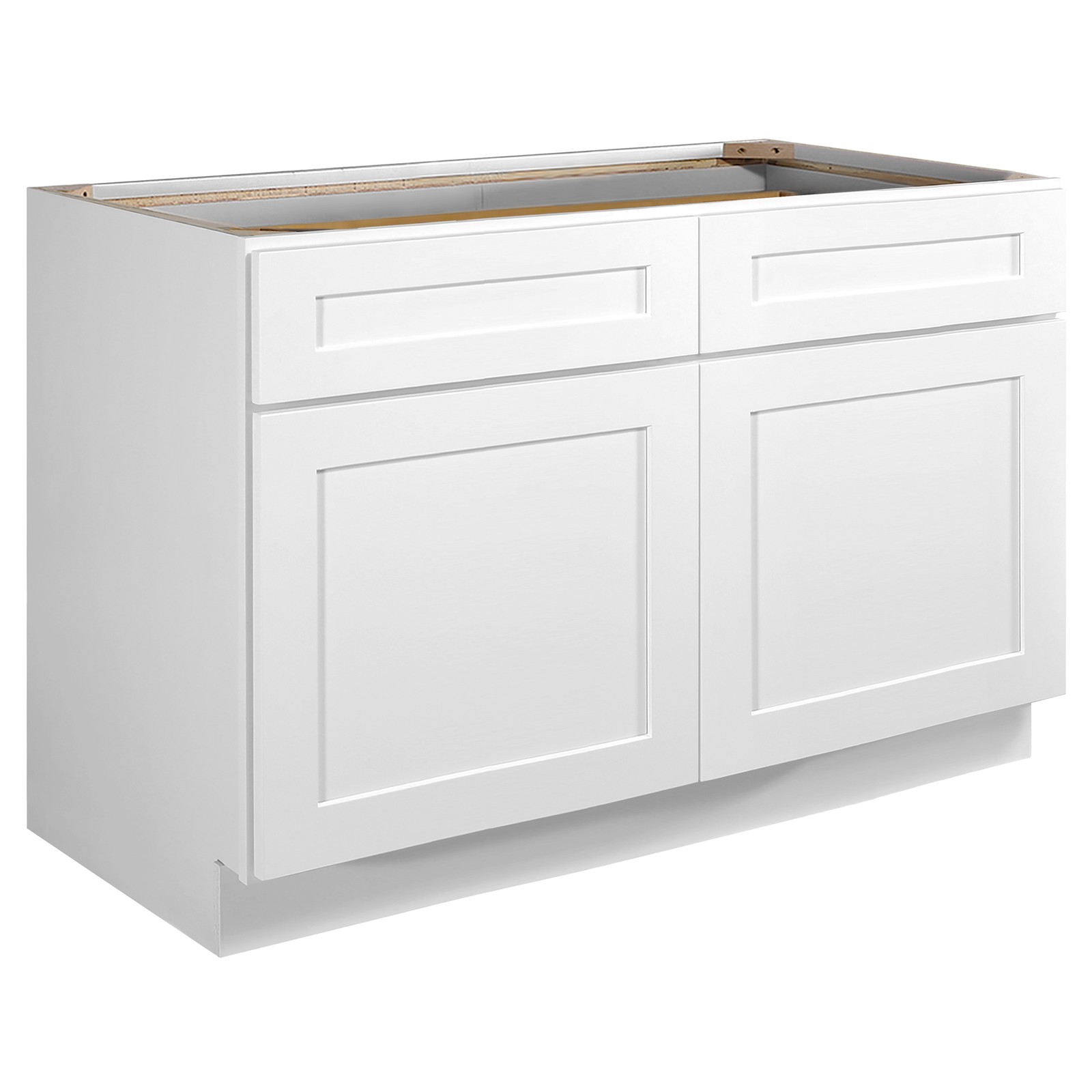 Brookings Shaker Unassembled Base Kitchen Cabinet B48 – 48x24x34.5, Painted