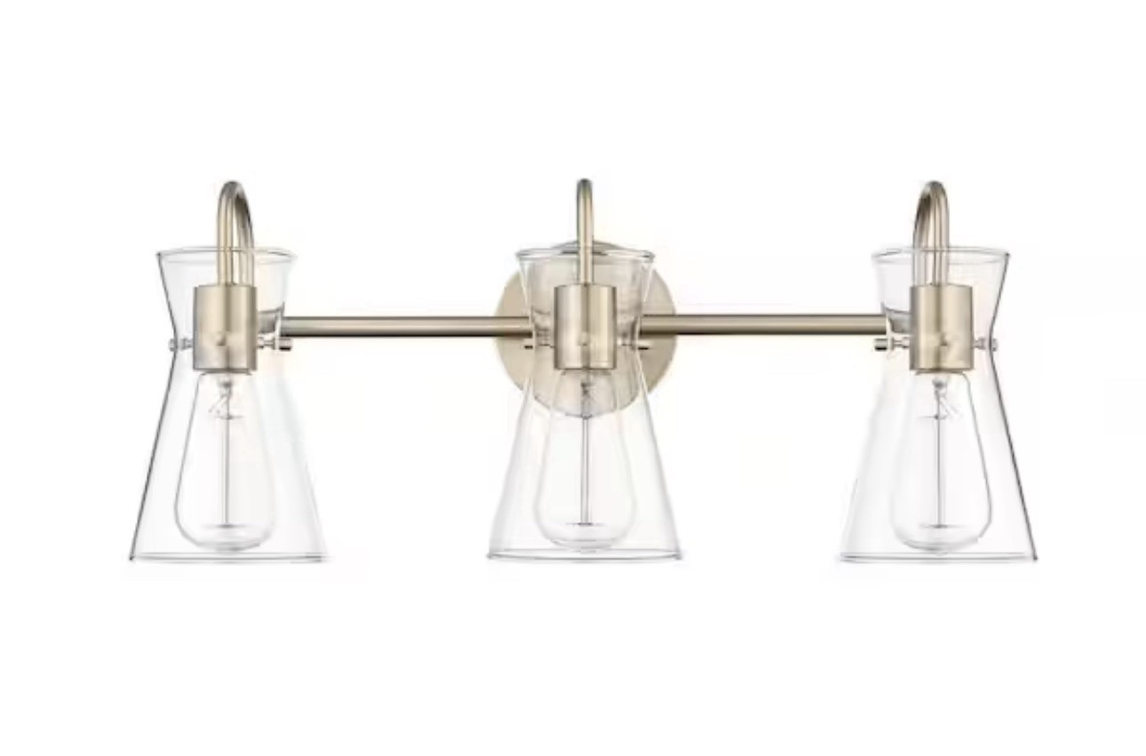 Millennium Lighting 21003 Camellia 3 Light 22″W Vanity Light – Gold