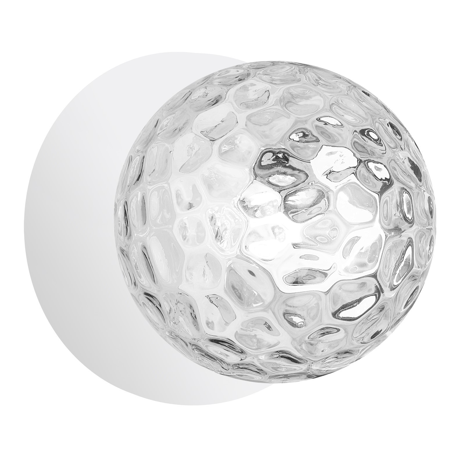 Dainolite Burlat 6in 1-Light Wall Sconce Matte White Clear