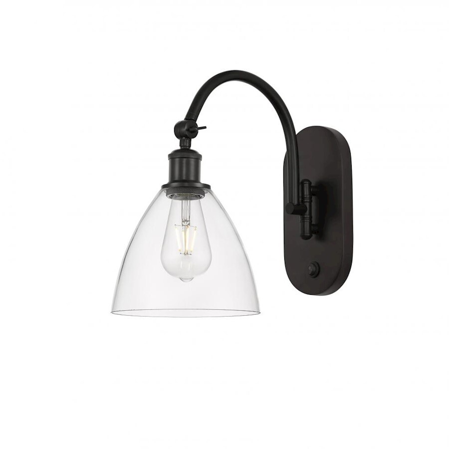 Innovations Ball Brist 7.5″ 1-L LED Sconce, OB/CL – 518-1W-OB-GBD-752-LED