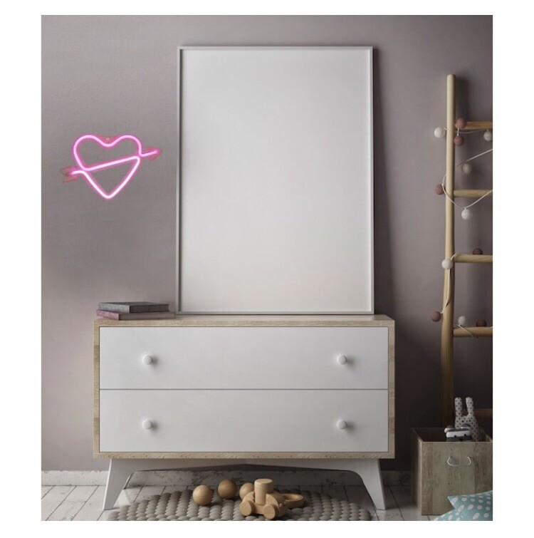 7.08 in Constant Heart LED Lighted Sign