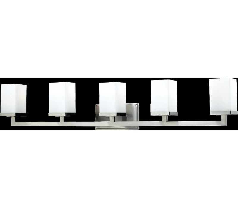 Z-Lite 1900-5V Tidal Vanity, 5-Light 500 Total Watts, Brushed Nickel