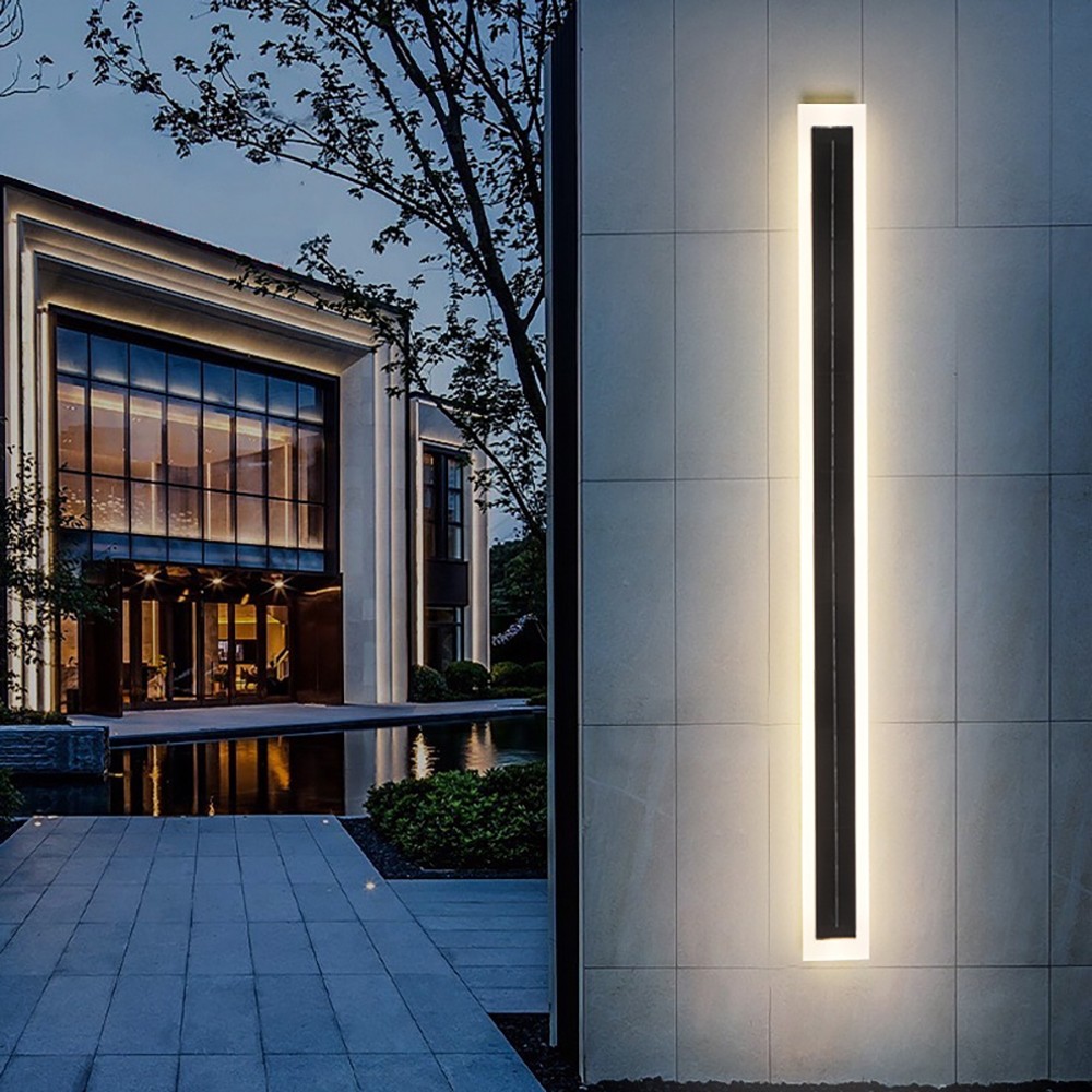 Solar Wall Lights Outdoor Waterproof LED 60CM Long Wall Lighting Fixture 2026