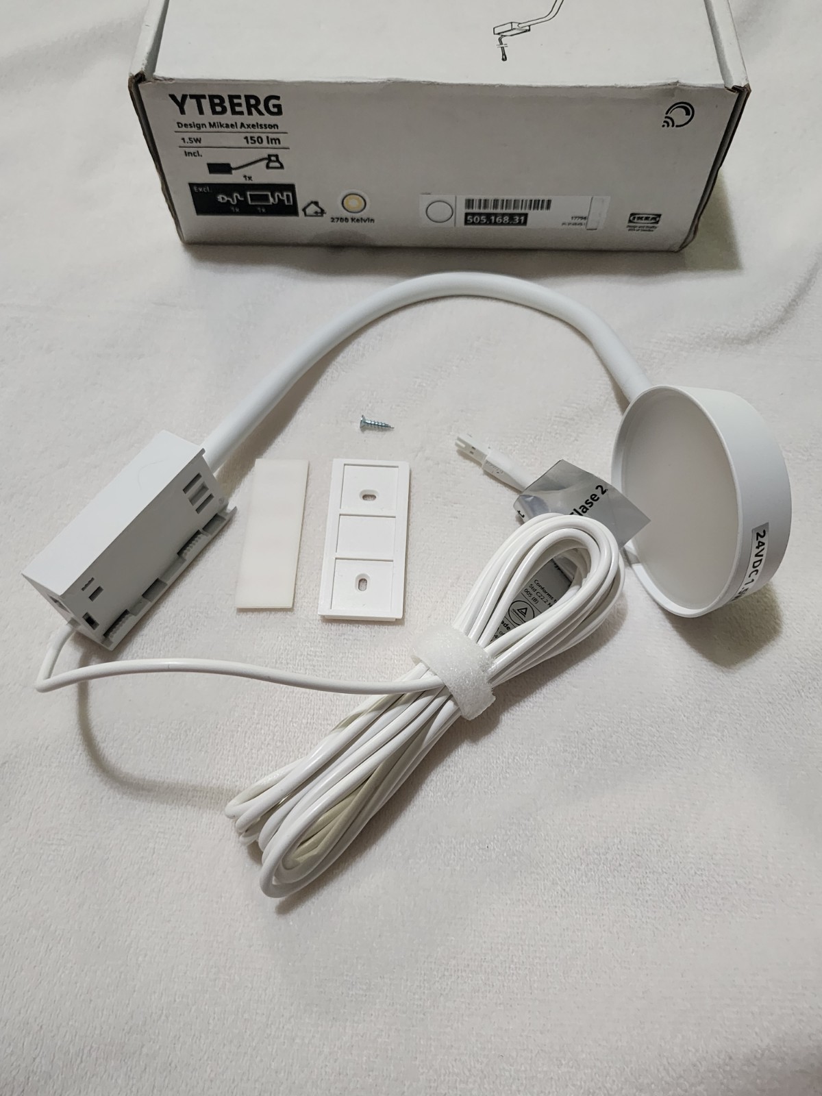 IKEA YTBERG Cabinet Lighting Dimmable White Works with IKEA Home Smart NEW