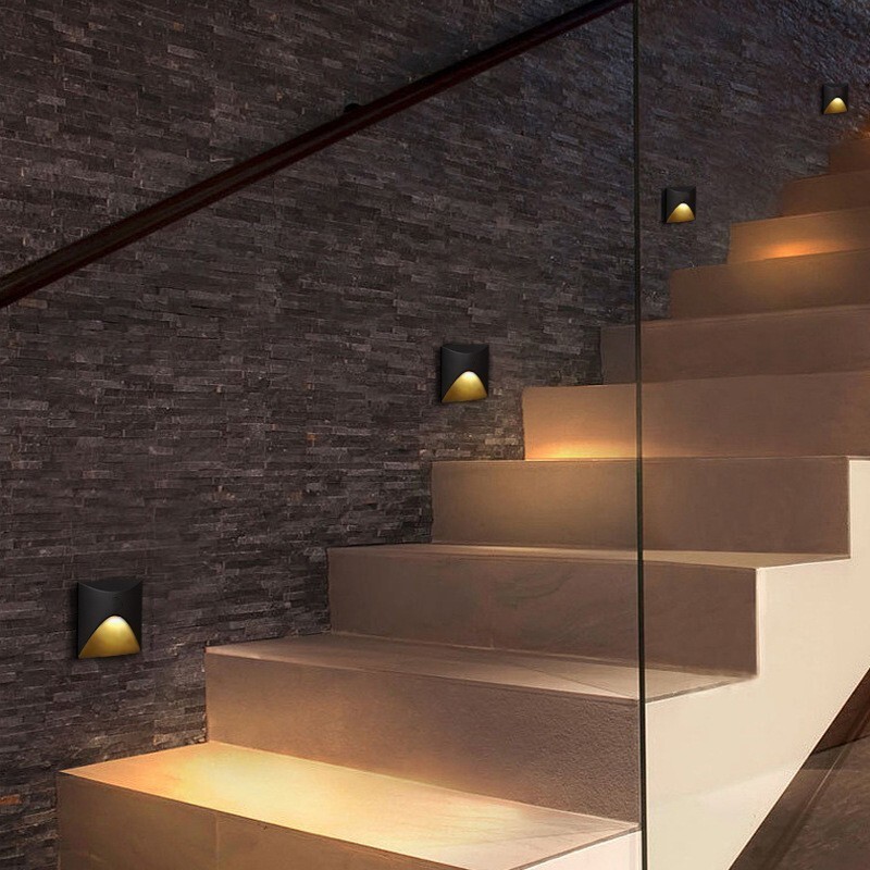 3W LED Stair Step Light Outdoor Staircase Light Aisle Corridor Light Warm White