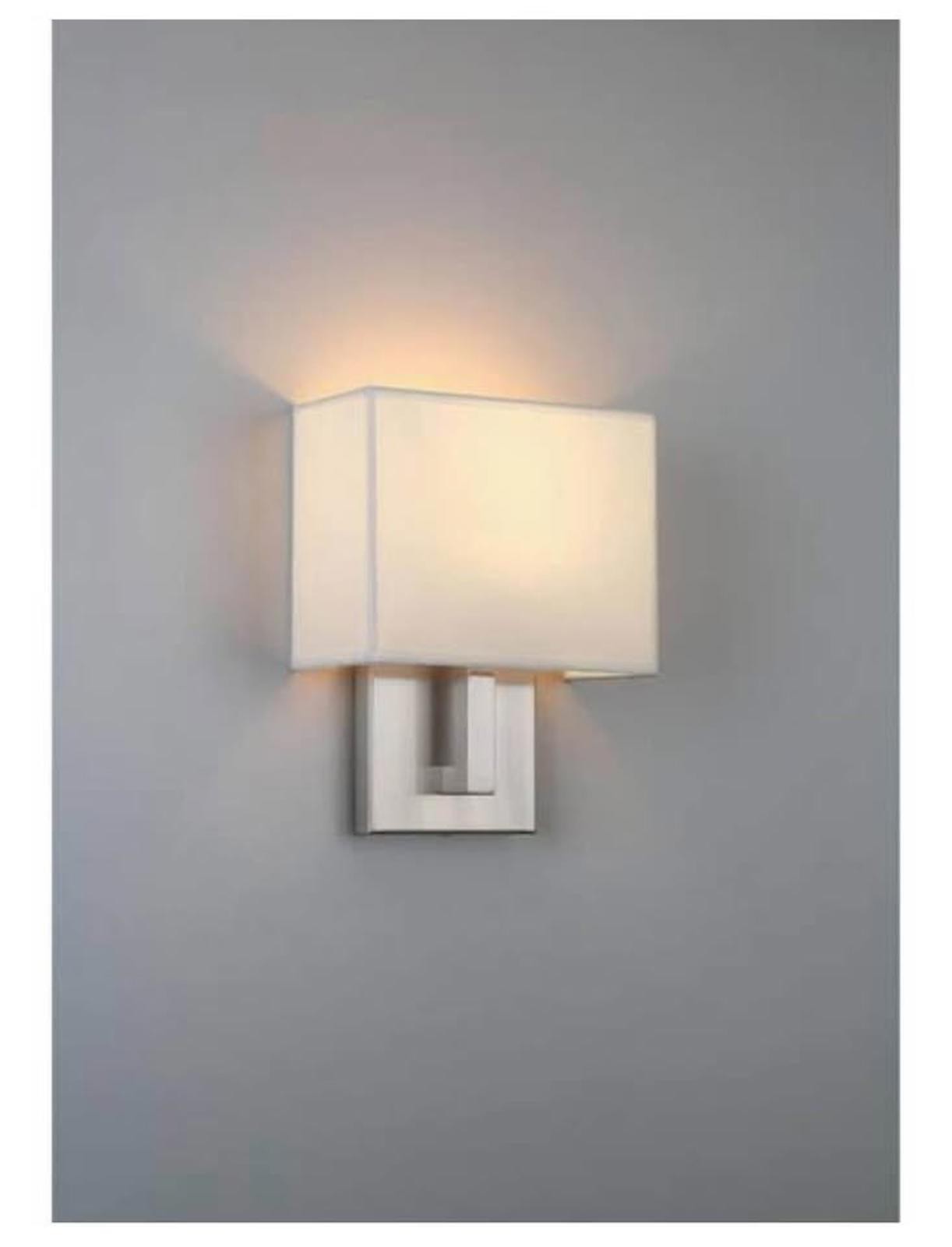 NEW 1-Light Brushed Steel LED Wall Sconce Access Lighting