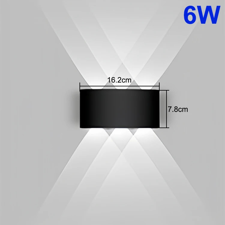 Up and Down LED Wall Lamp Waterproof Interior Wall Light For Bedroom Living Room
