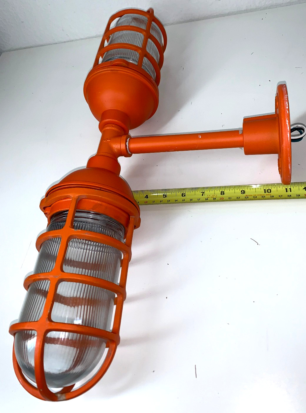 Baselite Atomic Vapor Jar Barn Industrial Metal Cage Wall Sconce Fixture Light