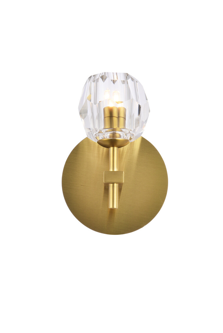 Crystal Wall Sconce Light Fixture Modern for Foyer Dining Room Bedroom Bathroom
