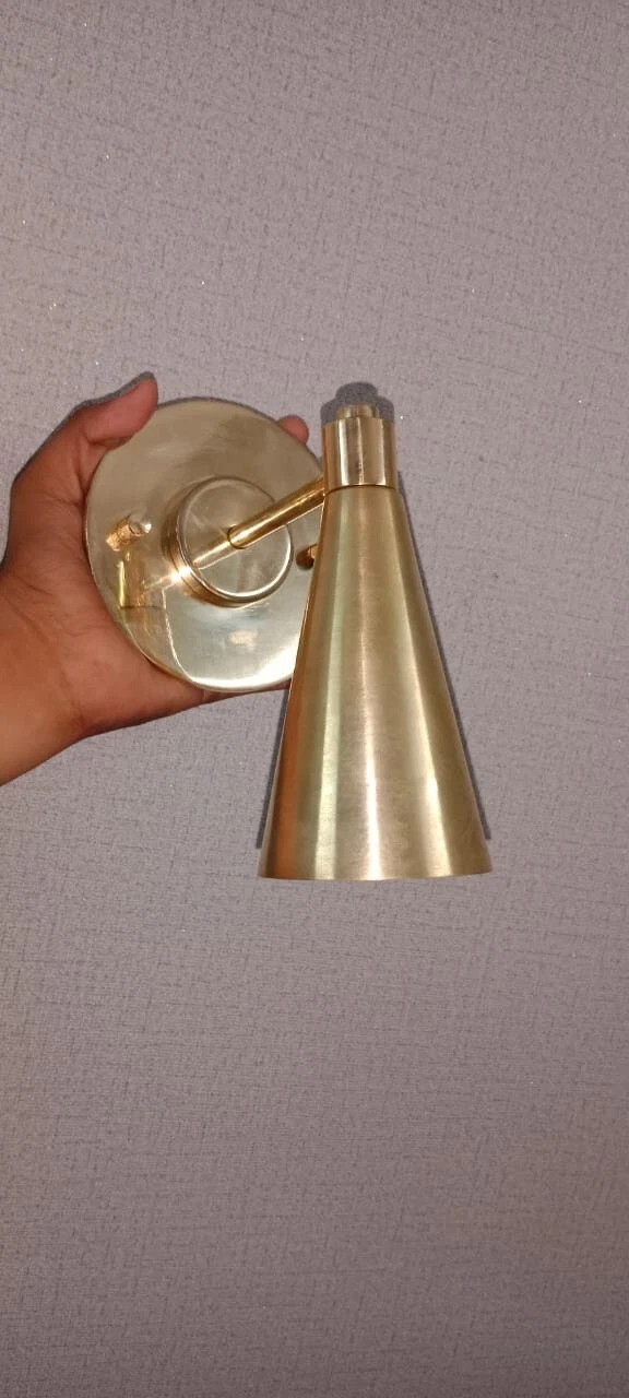 1950’s Mid Century Wall Sconce Stilnovo Raw Brass Single Reading Lamp