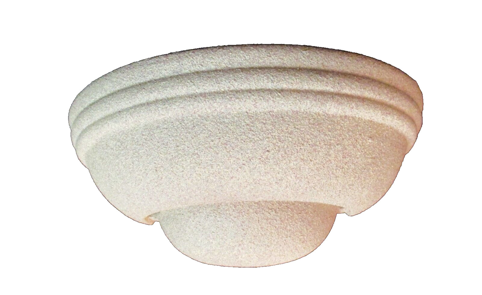 Art Deco Style Speckled Pink and White Plaster Wall Sconce Indirect Lighting