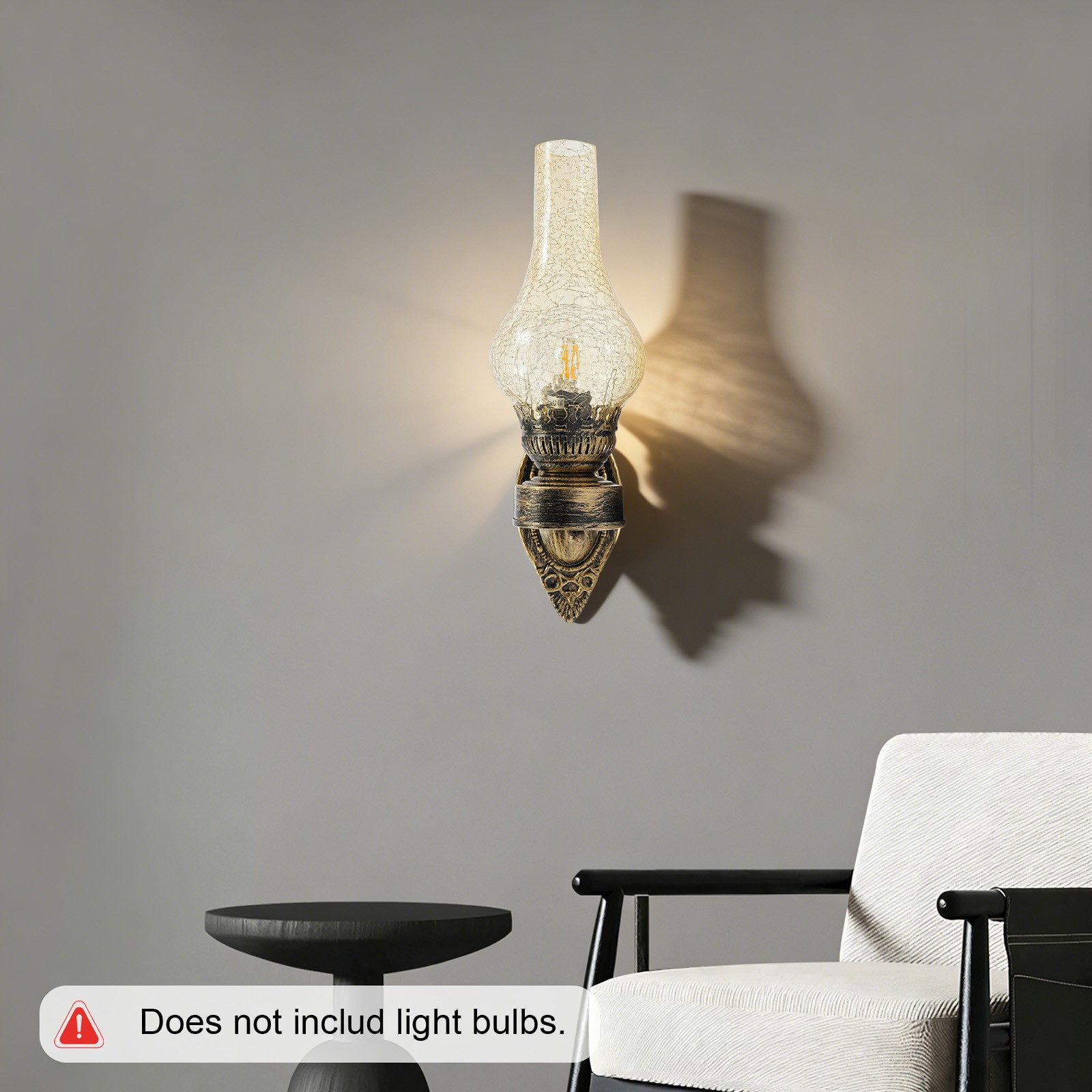Retro Wall Sconce Light Indoor Antique Lamp Vintage Rustic Lantern Fixture
