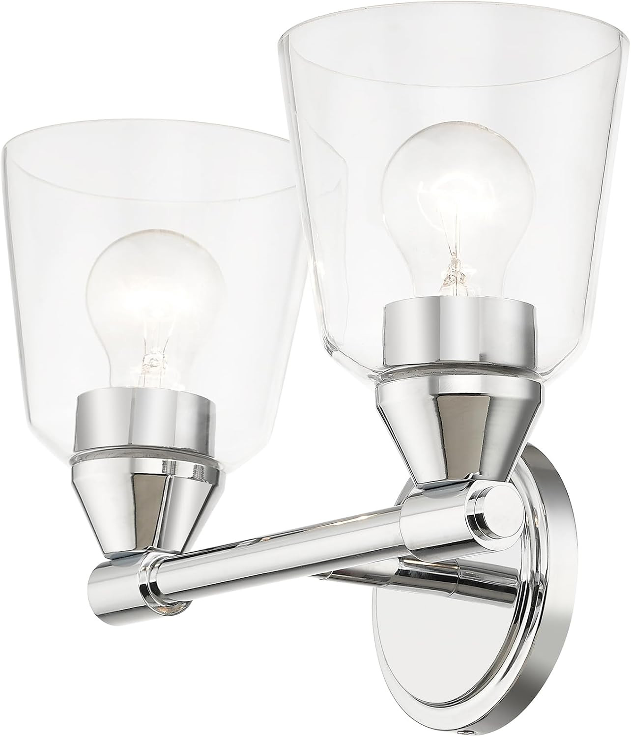 Haddington 2-Light Wall Sconce in Polished Chrome – Modern Elegance