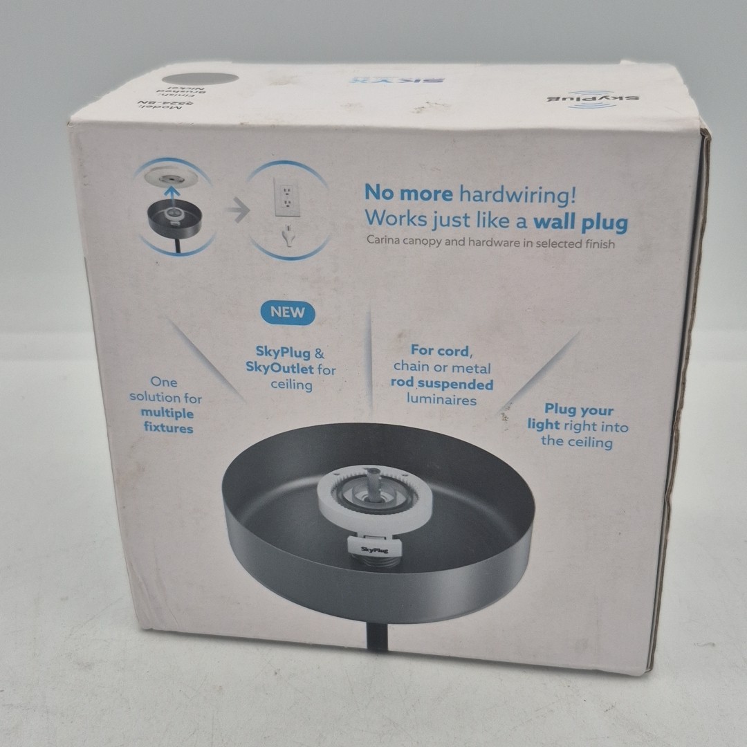 SkyPlug 5 in. Brushed Nickel Plug and Play Lighting Base – Carina