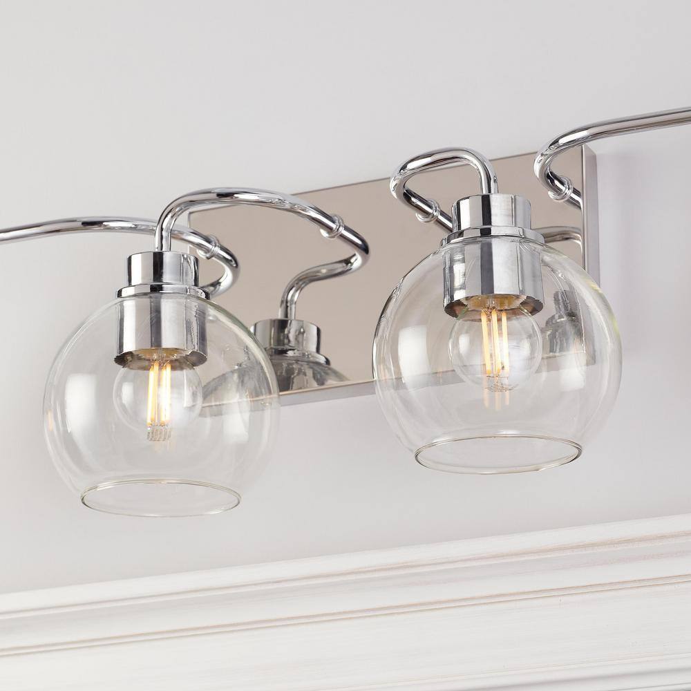 Hampton Bay Vista Heights 4 Light Polished Chrome Bathroom Vanity Light