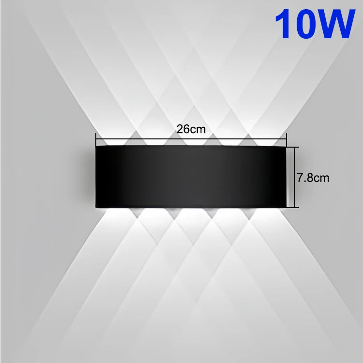 Up and Down LED Wall Lamp Waterproof Interior Wall Light For Bedroom Living Room