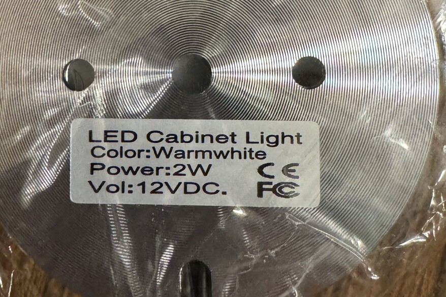 Aiboo 3W Power Pockit 12V LED Puck Light-chrome
