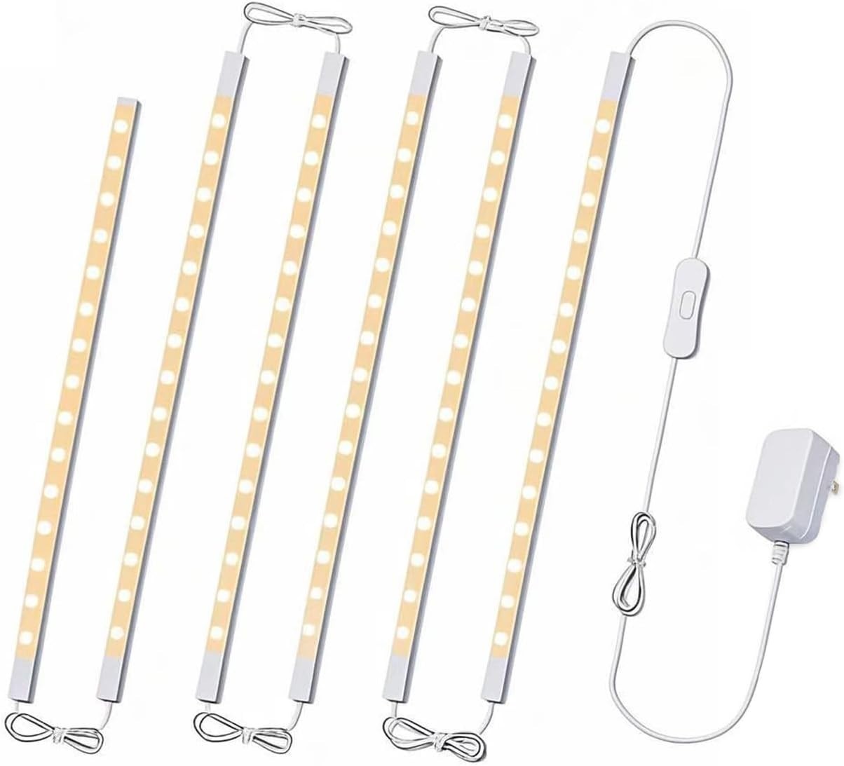 6 Weatherproof LED Strip Lights – 12″ Seamlessly Linkable for Kitchens & Shelves