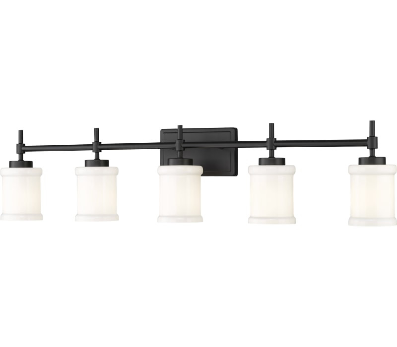 Z-Lite 622-5V Cadoc 5 Light 41″ Wide Vanity Light – Matte Black