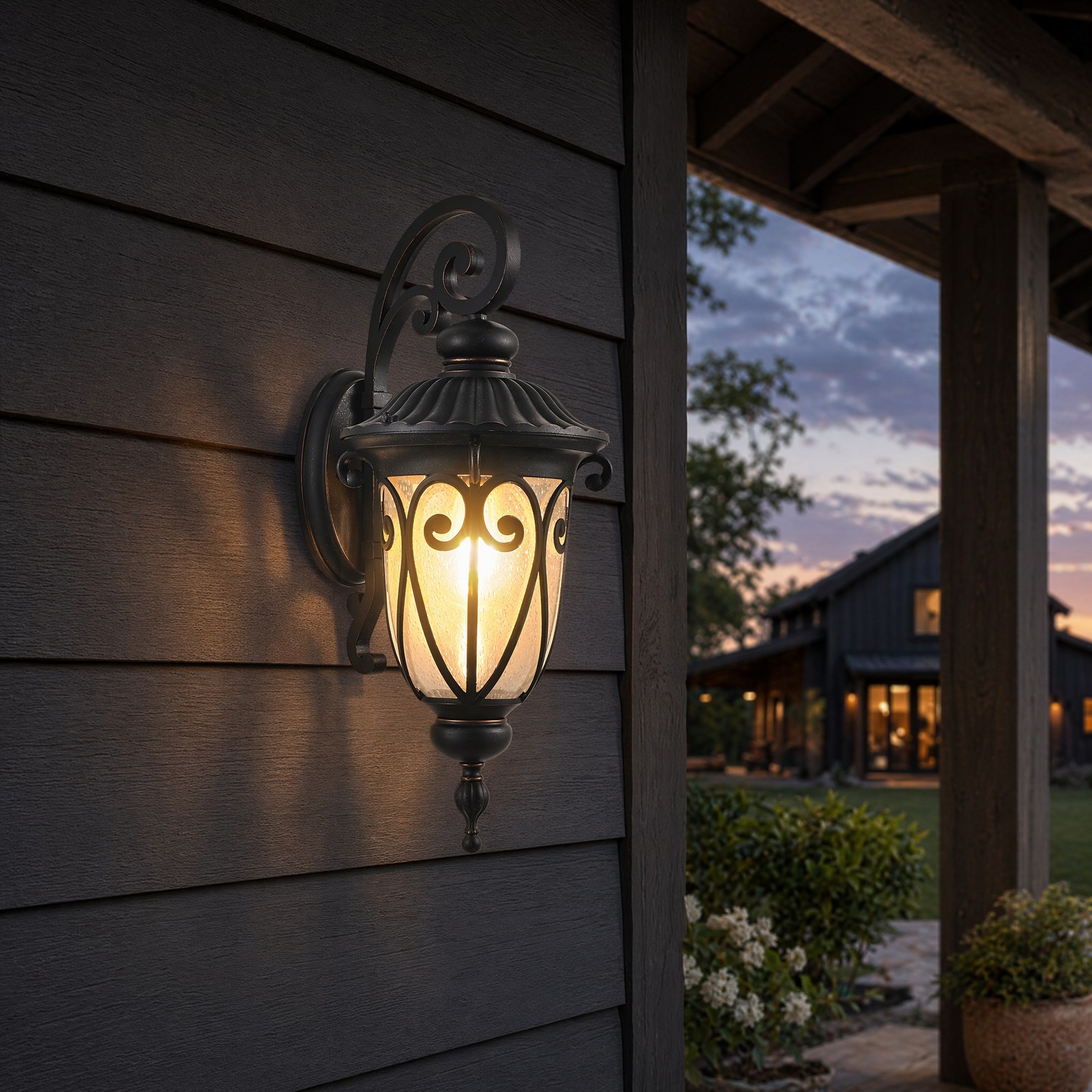23» Vintage Wall Light Outdoor Antique Large Bronze IP65 Sconce Porch Fixture