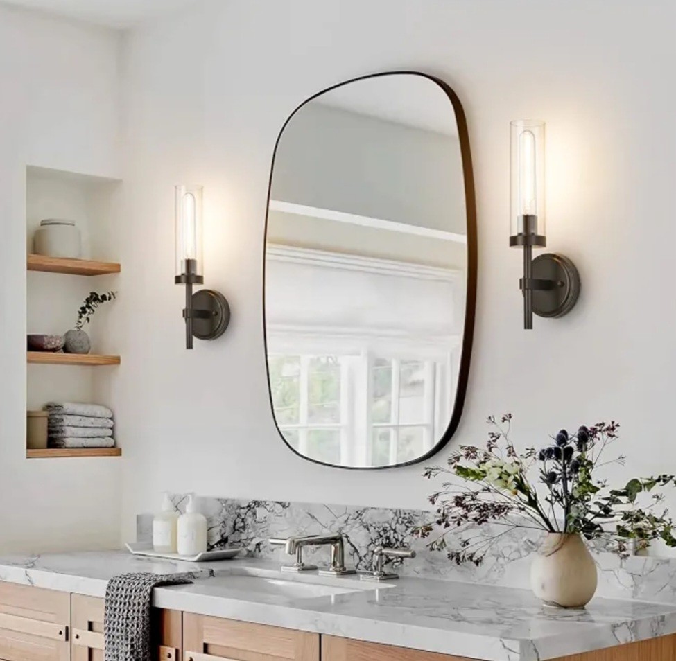 Oil Rubbed Bronze Wall Sconces Set of Two, Bathroom Wall Sconces Vanity…