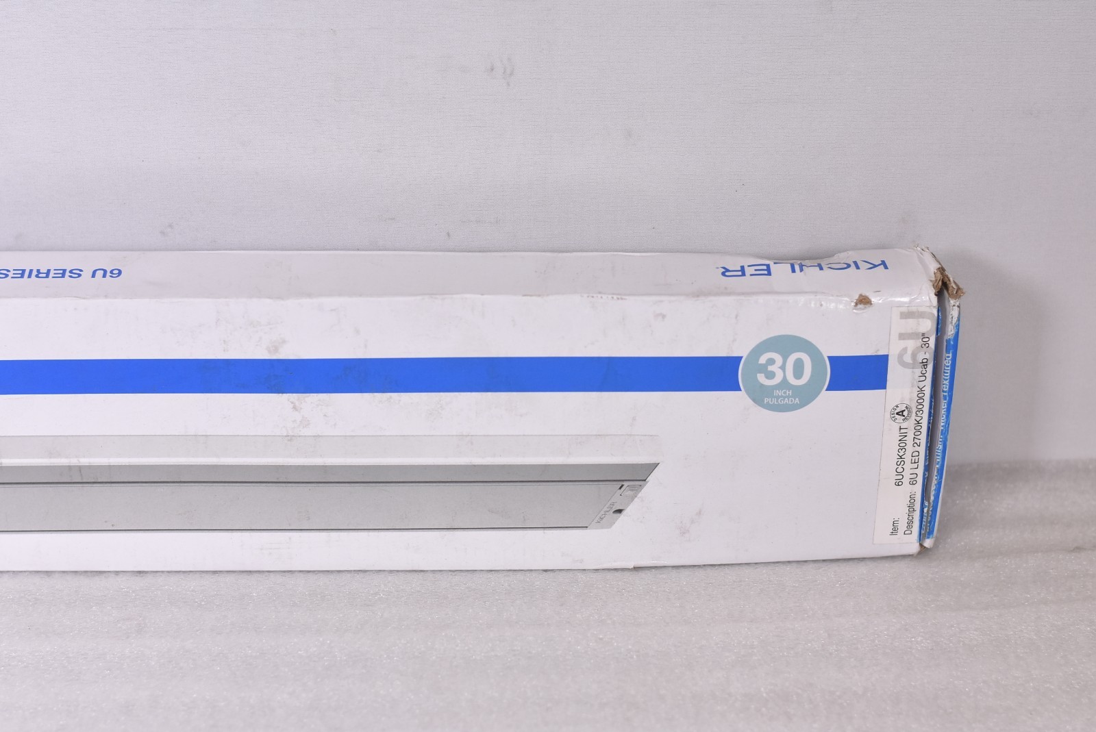 Kichler 6UCSK30NIT 30″ Under Cabinet Lighting 6U Series LED 2700K/3000K Ucab